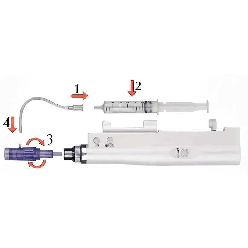 Home Electric Skin Care Tool Micro-Needling Pen with Automatic Serum Applicator Skincare Device Electric Facial Microneedle Pen