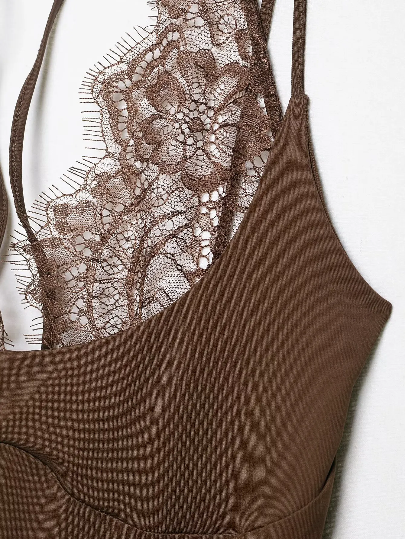 TFMLN Women Sexy Slim Bodysuits Chic Lace Partwork Sleeveless Fashion Backless Sling Tops 2026 Newest Lady Casual Playsuit