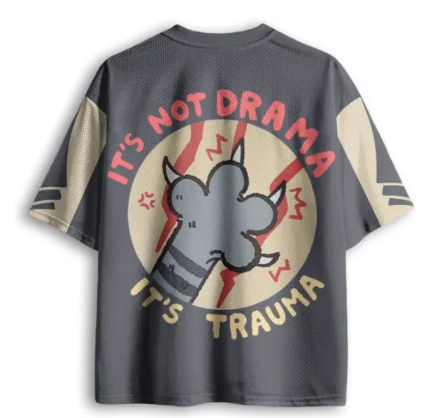 Adult and Children, This Is Not A Drama Queen, It Is A Traumatic Cat Paw 3D Printed Color-block Short Sleeve T-shirt