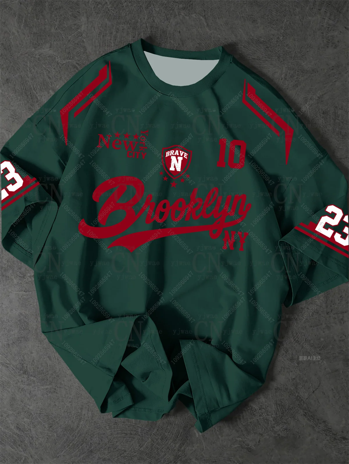 Men'S Oversized Streetwear Printed Number In Brooklyn New York Basketball Jersey Quick Drying Sports Tee Summer Men'S T-Shirt
