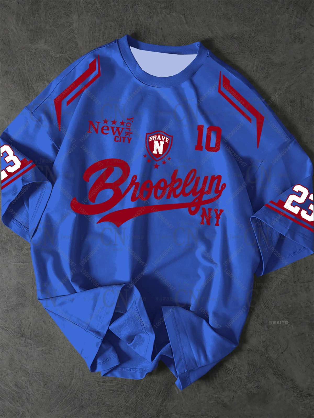Men'S Oversized Streetwear Printed Number In Brooklyn New York Basketball Jersey Quick Drying Sports Tee Summer Men'S T-Shirt