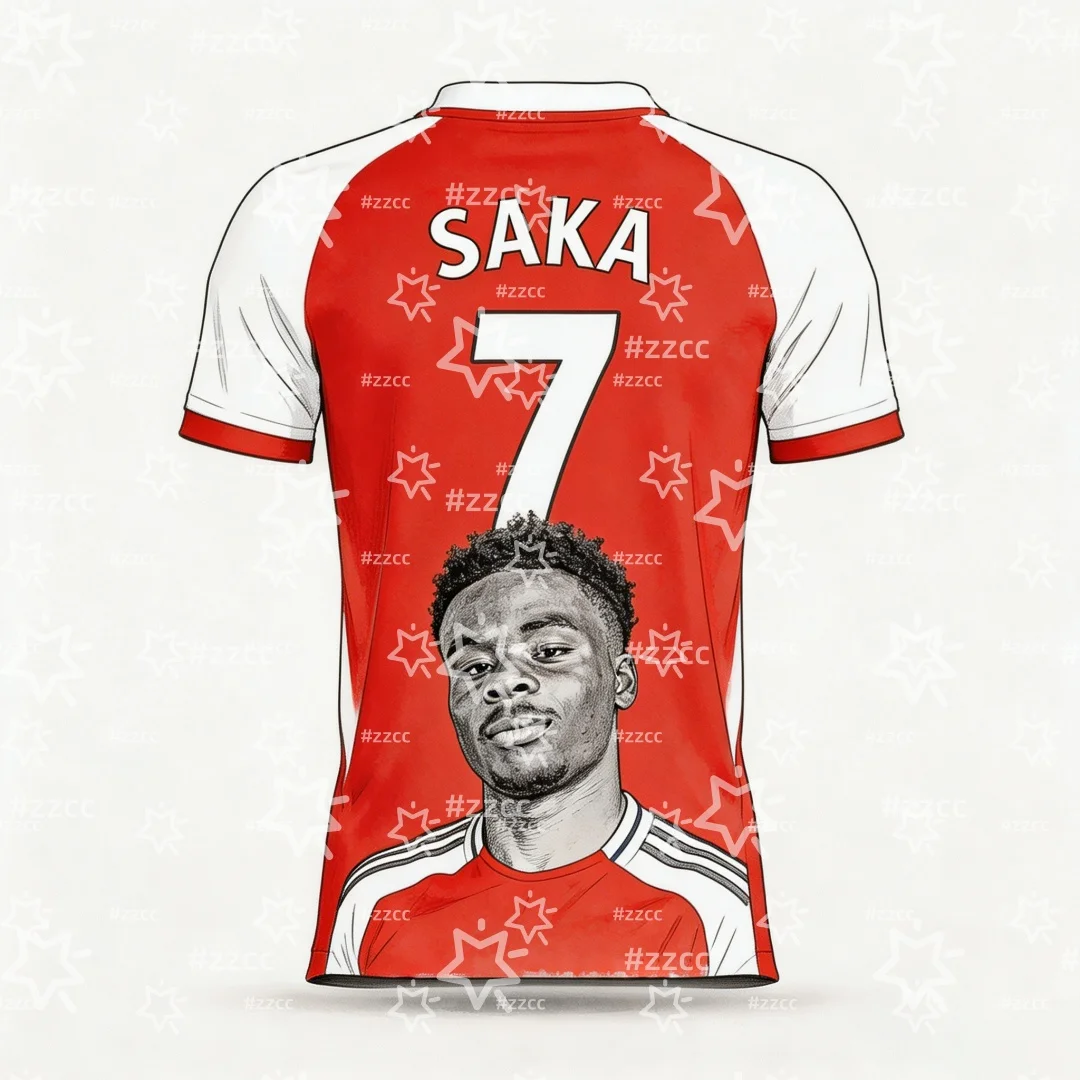 2026 Bukayo Saka England Team Football Jersey Match & Training Kit Summer Sports Men's T-Shirt Kid's Clothing Tee Y2k Woman