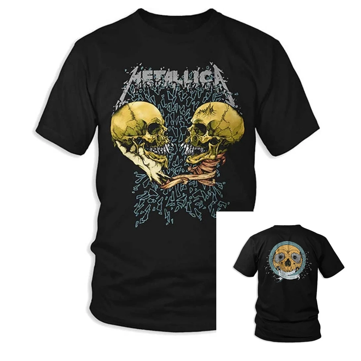 Metallica Ride The Lightning Band T-Shirt 100% Cotton Graphic Tee Men Women Summer Streetwear Top