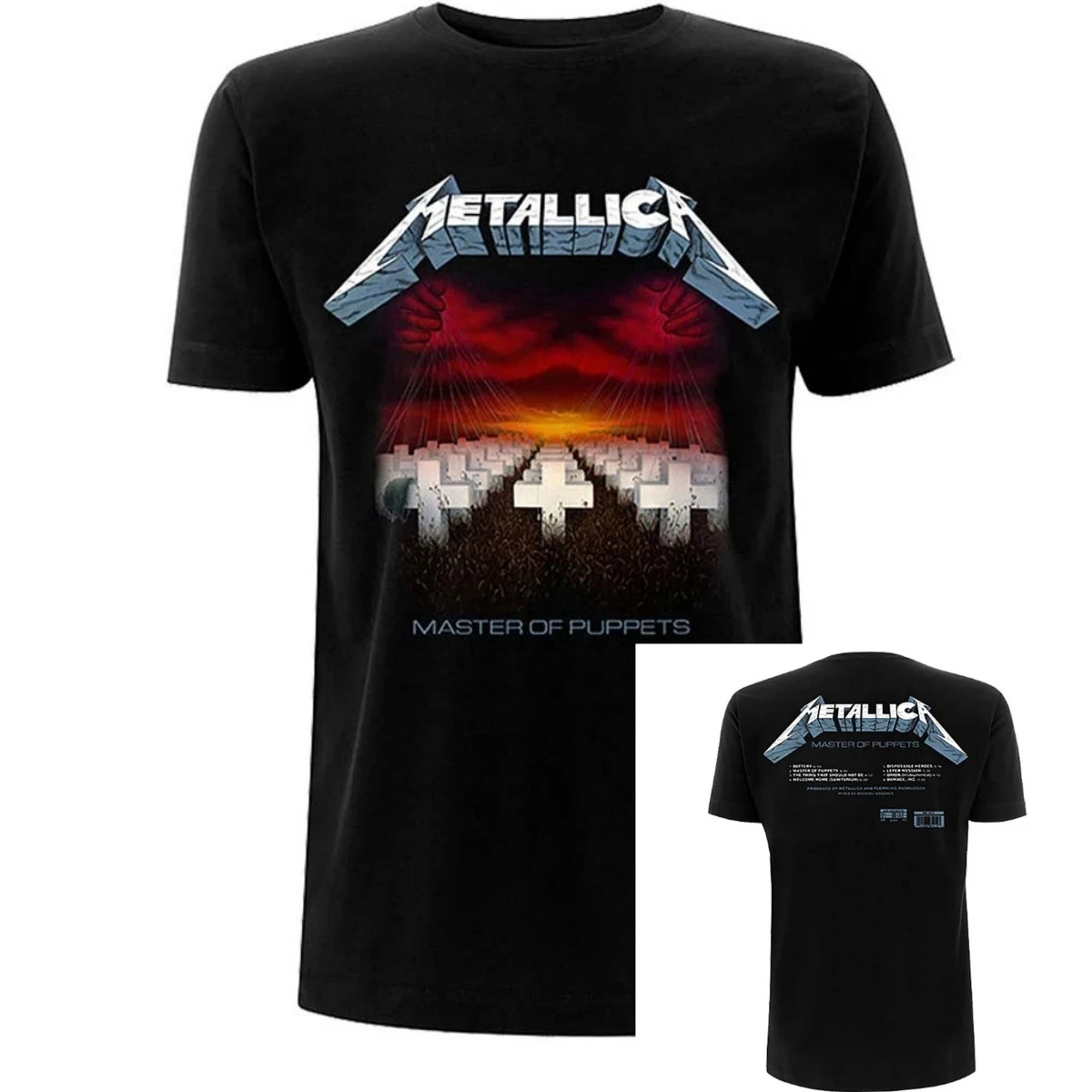 Metallica Ride The Lightning Band T-Shirt 100% Cotton Graphic Tee Men Women Summer Streetwear Top