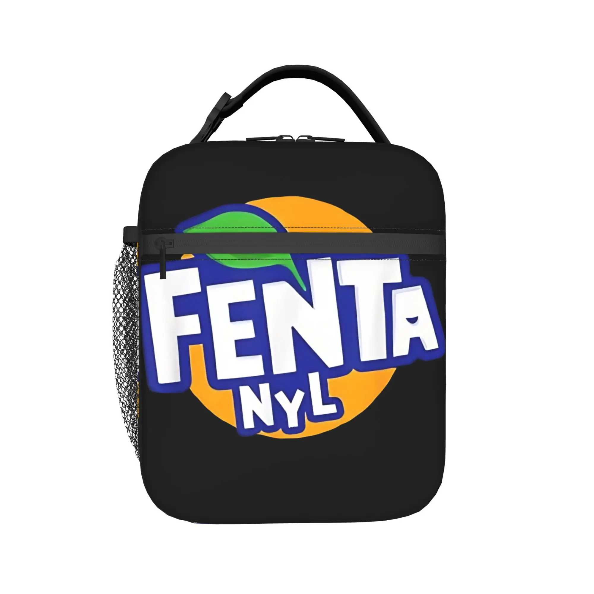 F-Fenta NYL Lunch Bag For Men Print Lunch Box Leisure Travel Cooler Bag Portable Oxford Thermal Lunch Bags