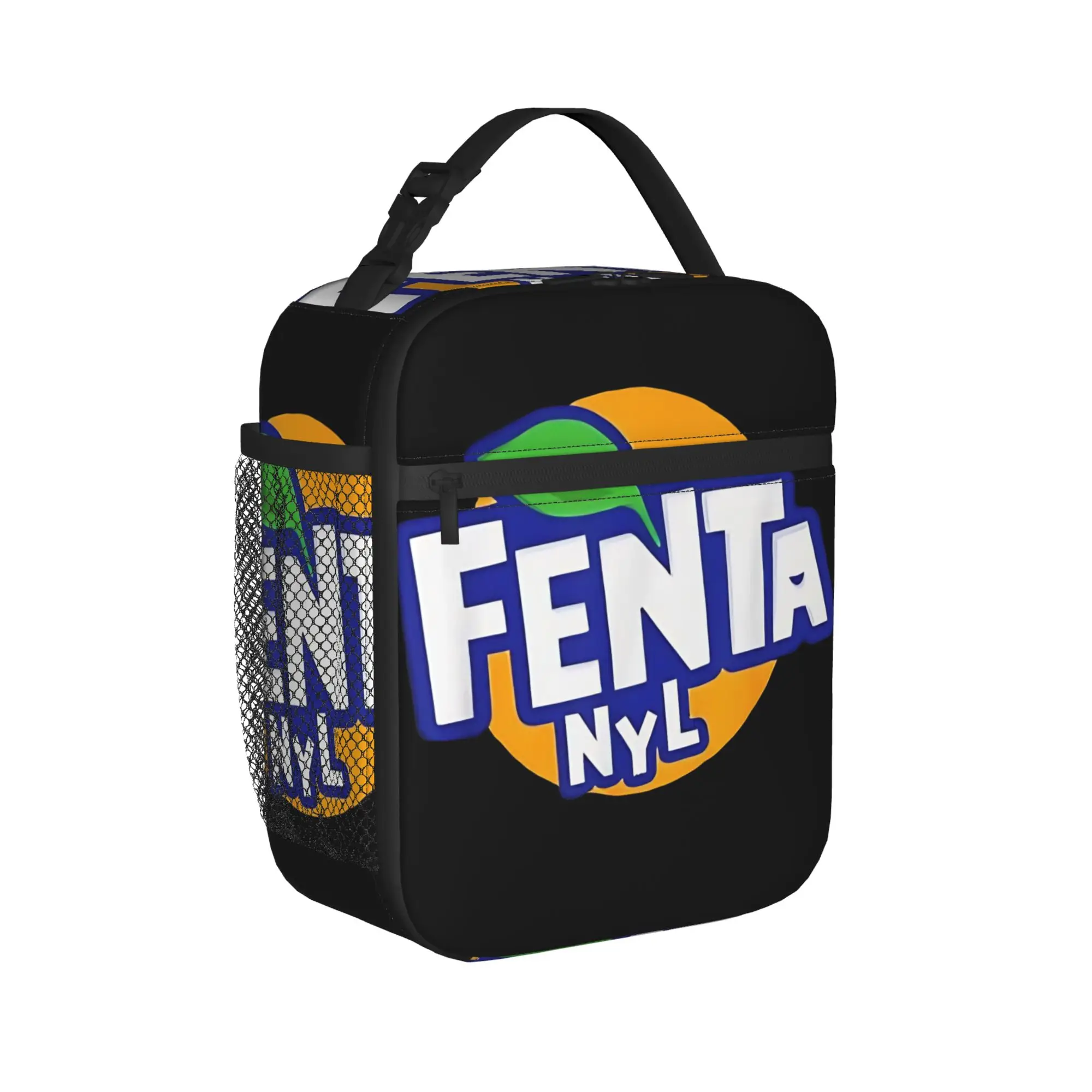 F-Fenta NYL Lunch Bag For Men Print Lunch Box Leisure Travel Cooler Bag Portable Oxford Thermal Lunch Bags