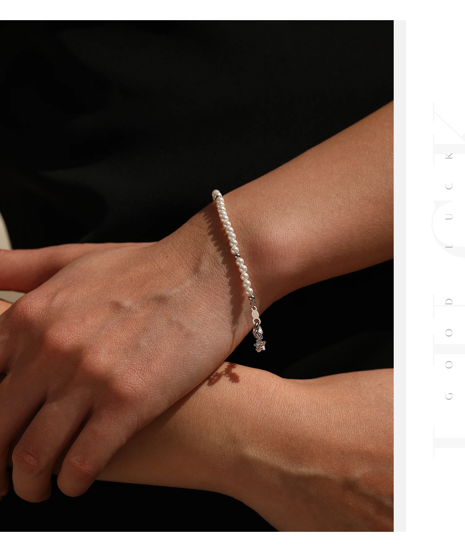 MODIAN Elegant Pearls Beaded Bracelet 925 Sterling Sliver Sweet Shining Star CZ Bracelet For Women Fine Jewelry Gifts