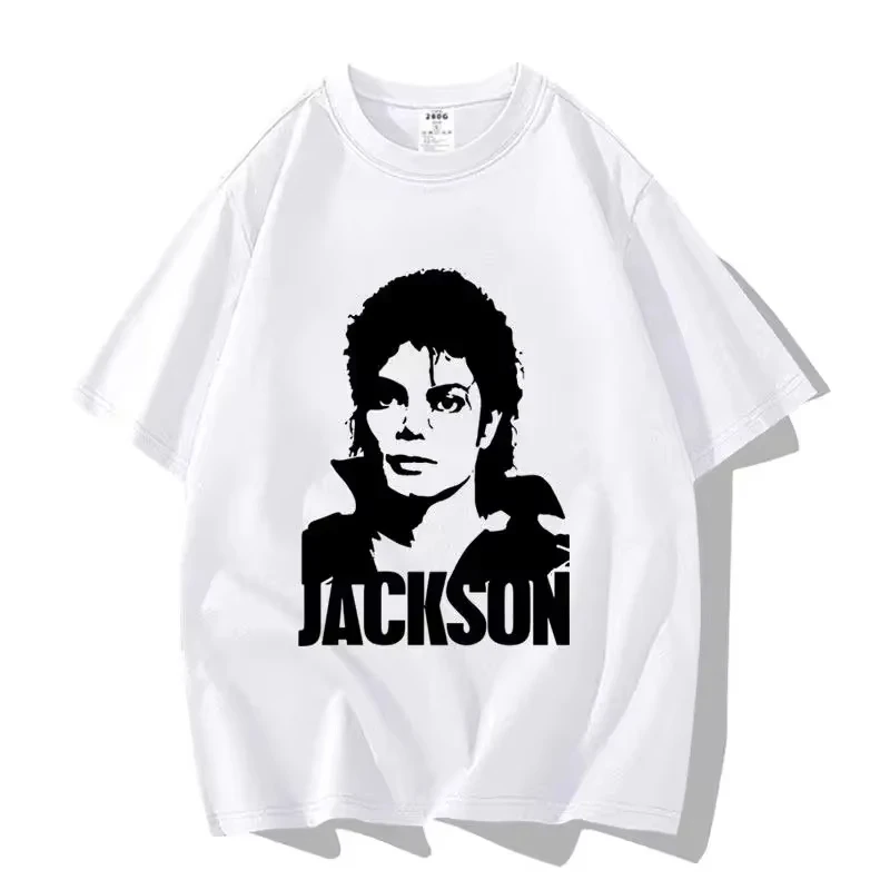 Michael Jackson's Official Movie-related Musical Note Short-Sleeved Cotton T-Shirt - Comfortable and Of High Quality Ins Y2k