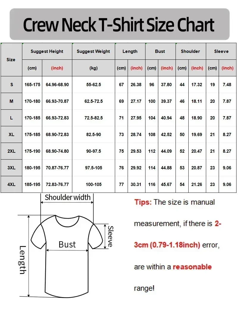 2026 Summer Fashion Hip-hop Large Pattern Printed Short-sleeved Loose Trendy T-shirt Cotton Streetwear Top for Men and Women