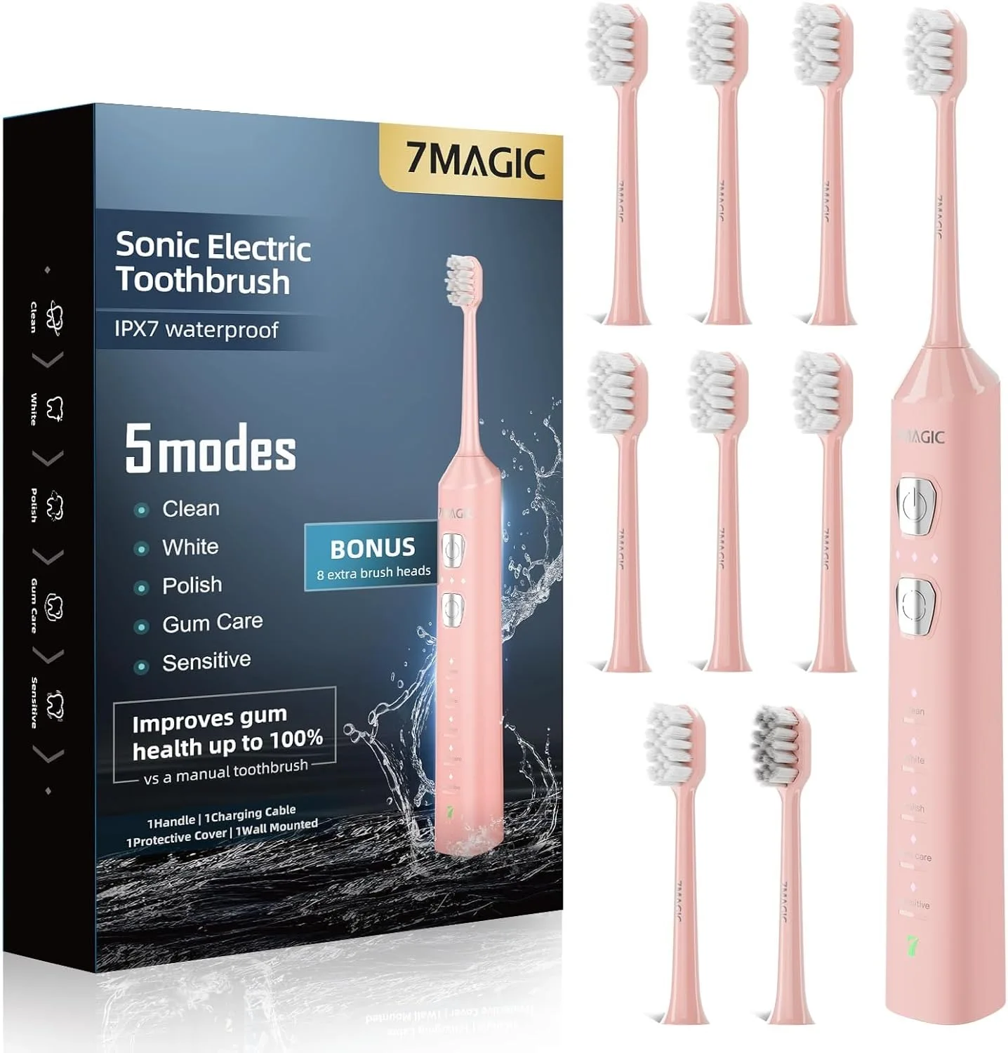 Replacement Toothbrush Heads For 7MAGIC D36/Mitimi D36/Sharp D36 Electric Toothbrush Accessories Nozzles Bristles