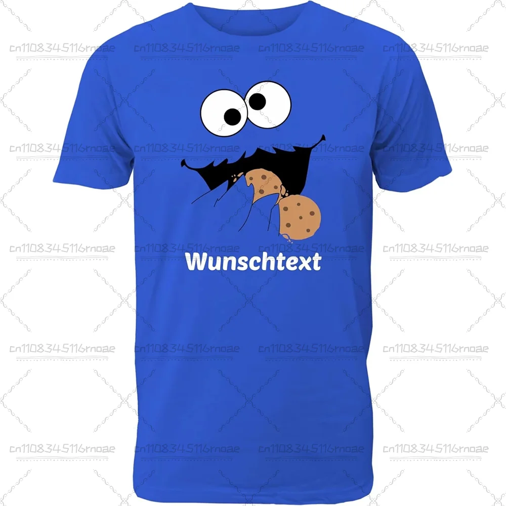 26 Sesame Street Adult Sesame Street Full Face Clothing Neutral Adult O-Neck T-shirt Series Cartoon Character Soft Elastic Top