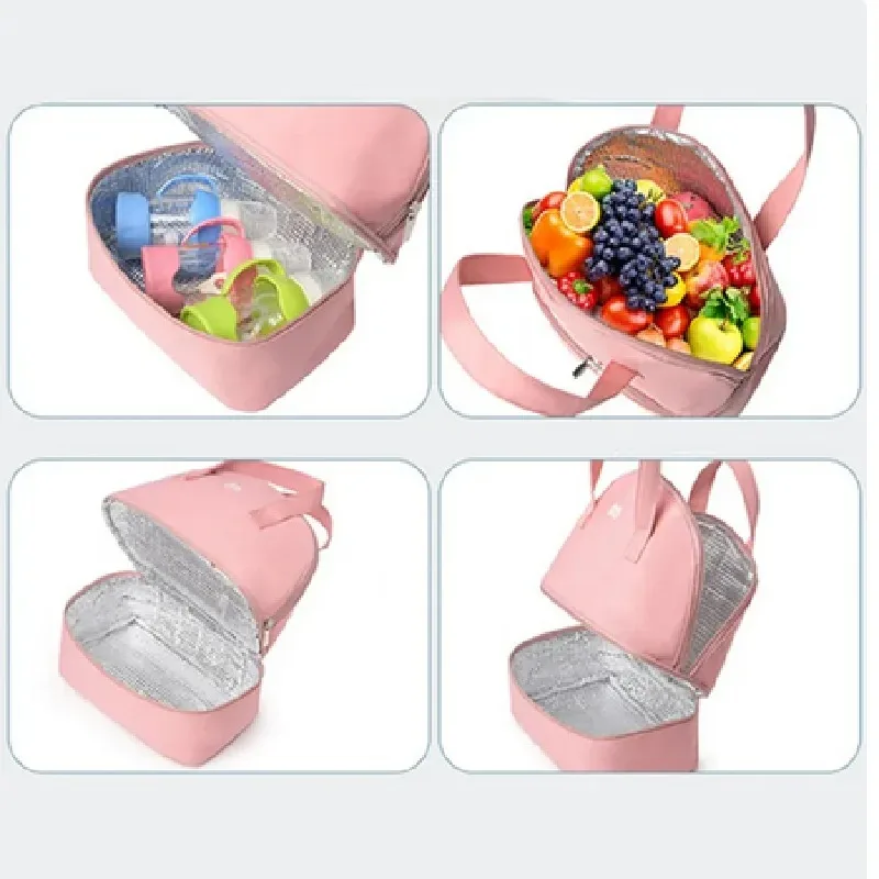 Multifunctional Double-layer Insulated Bag, Portable Lunch Bag for Outdoor, Thermal Breast Milk Storage Bag Perfect Gift for Her