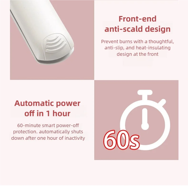TINSOL 2-in-1 Straightening and Curling Iron Infrared Hair Straightener Wave Plate Curling Iron with Digital Temperature Display
