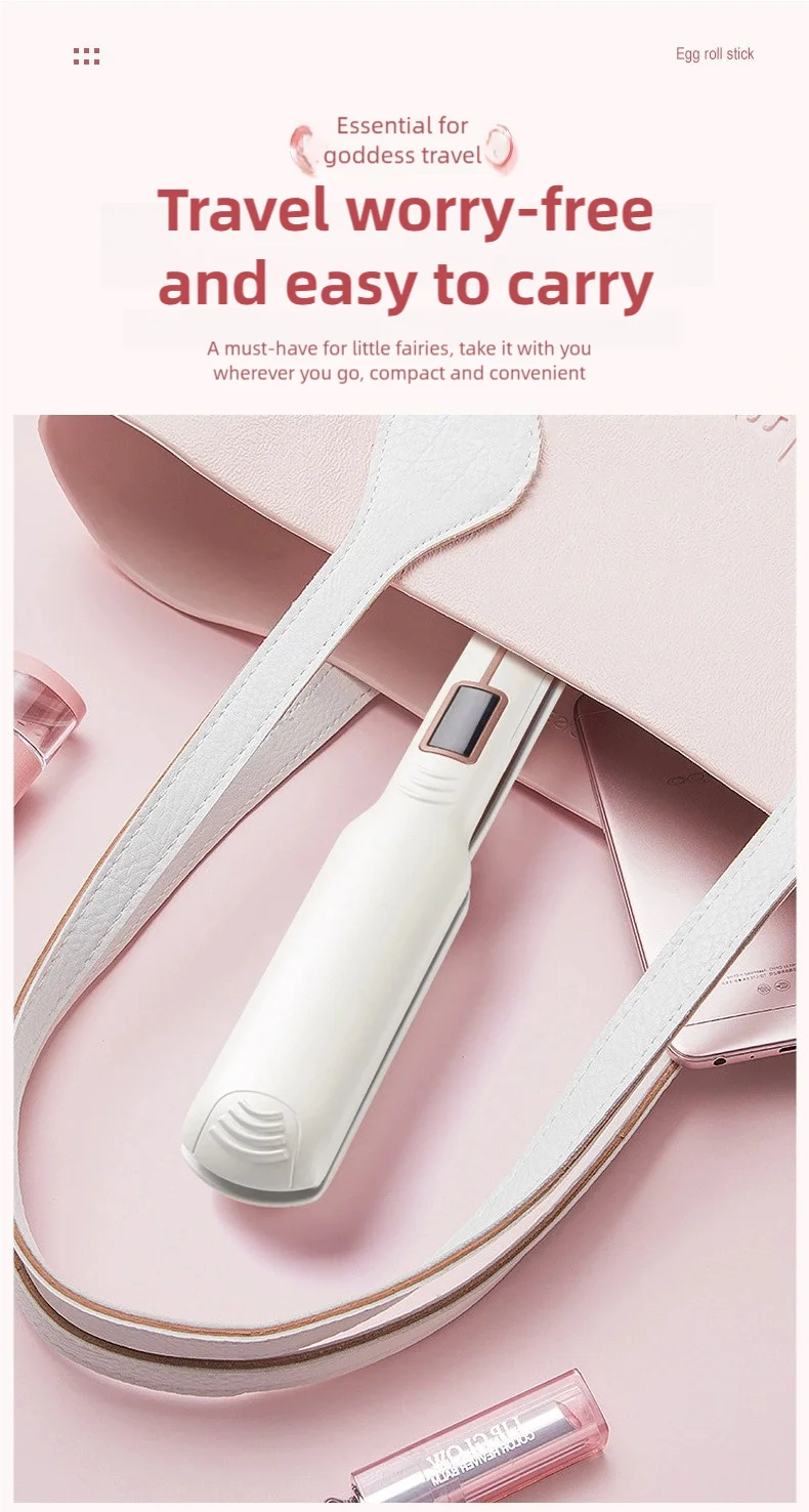 TINSOL 2-in-1 Straightening and Curling Iron Infrared Hair Straightener Wave Plate Curling Iron with Digital Temperature Display