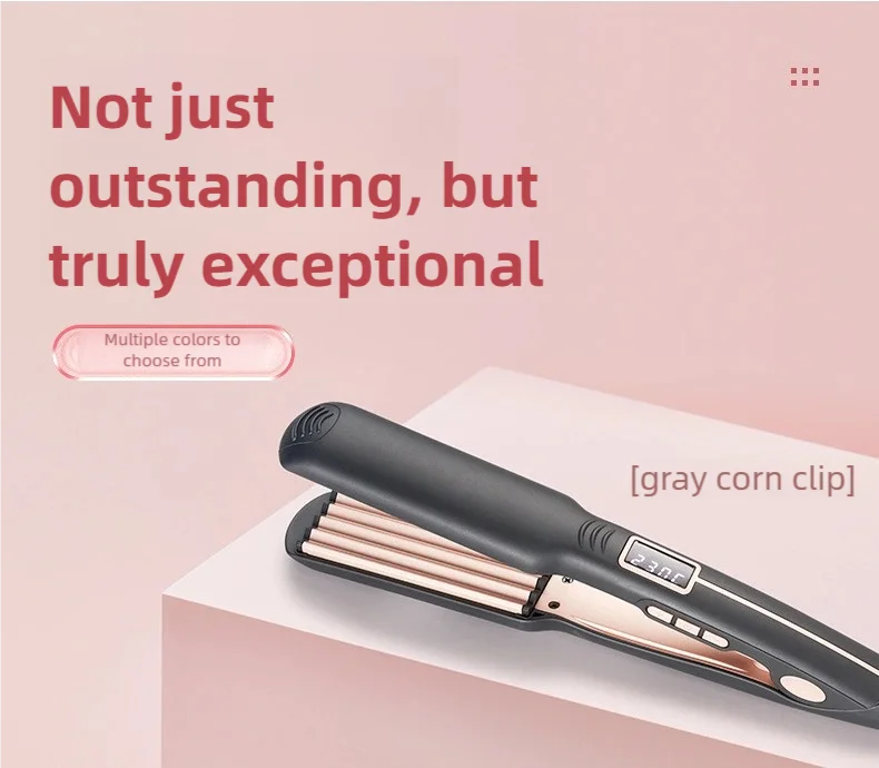 TINSOL 2-in-1 Straightening and Curling Iron Infrared Hair Straightener Wave Plate Curling Iron with Digital Temperature Display