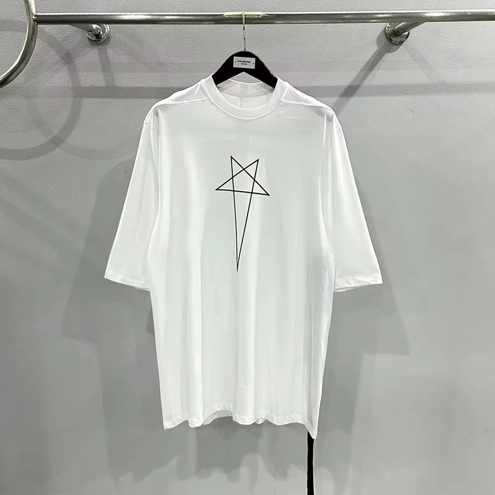The Newly Printed Long Version of The Loose-fitting Short-sleeved Clothing T-shirt Is A Comfortable and Fashionable Cotton