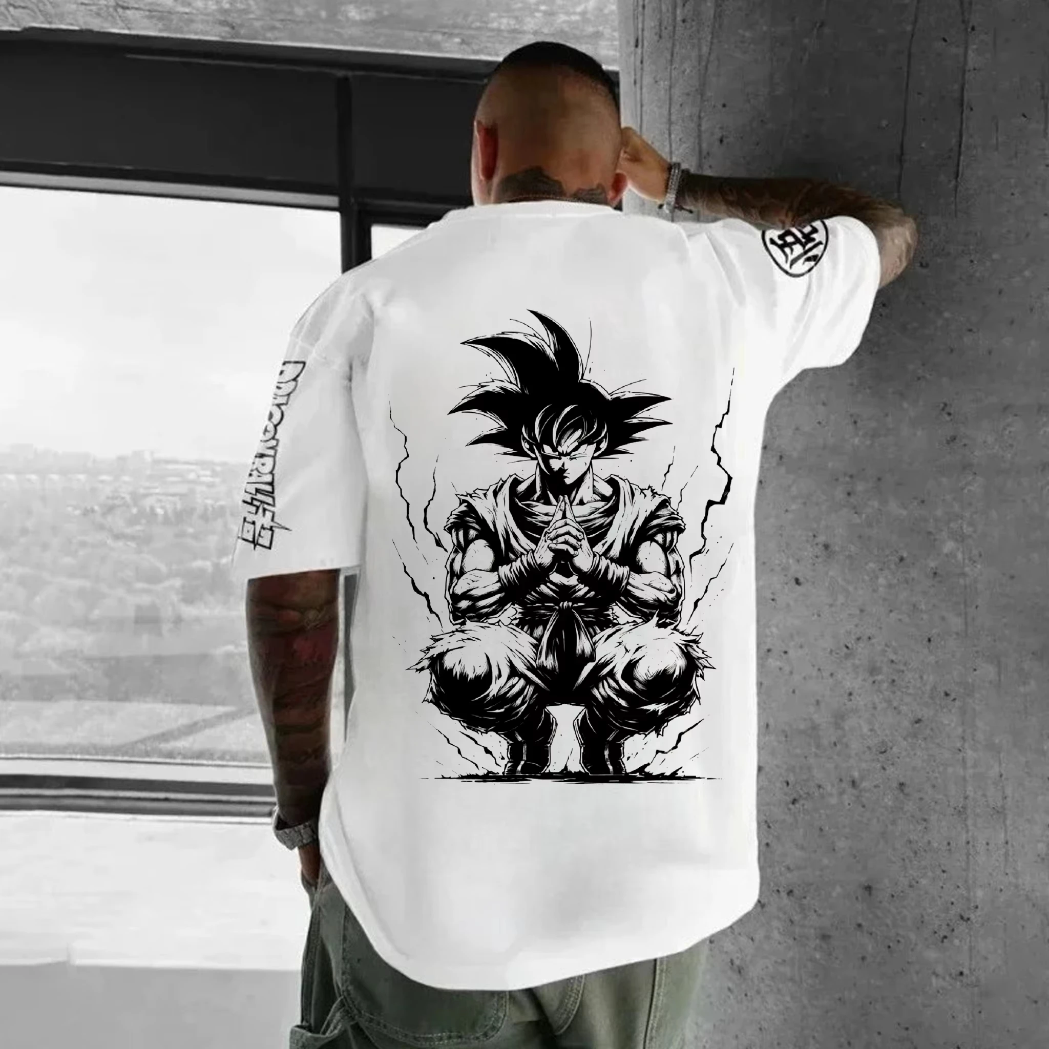 Dragon Ball Japanese Anime Printed Men T-Shirt Majin Buu Men's Clothing Harajuku Short Sleeve Goku T-shirt 2026 Summer Clothing