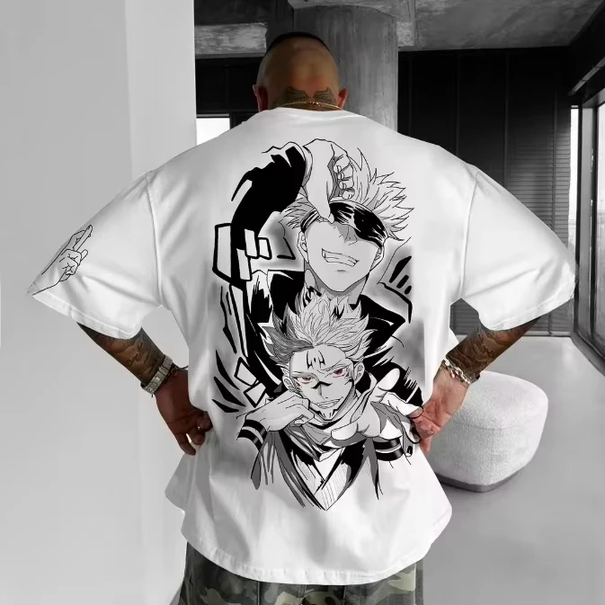 2026 New Unisex Vintage Anime Jujutsu Kaisen Graphics T Shirts New Summer Trendy Man and Women Short Sleeved Tee Top Y2k Clothes