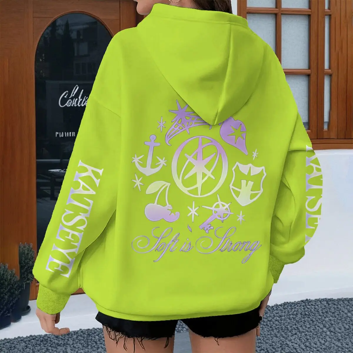 Vintage Katseye Grunge Graphic Hoodies Women Men Hip Hop Pop Music Band Hoody Long Sleeve Katseye Streetwear Fan Gifts