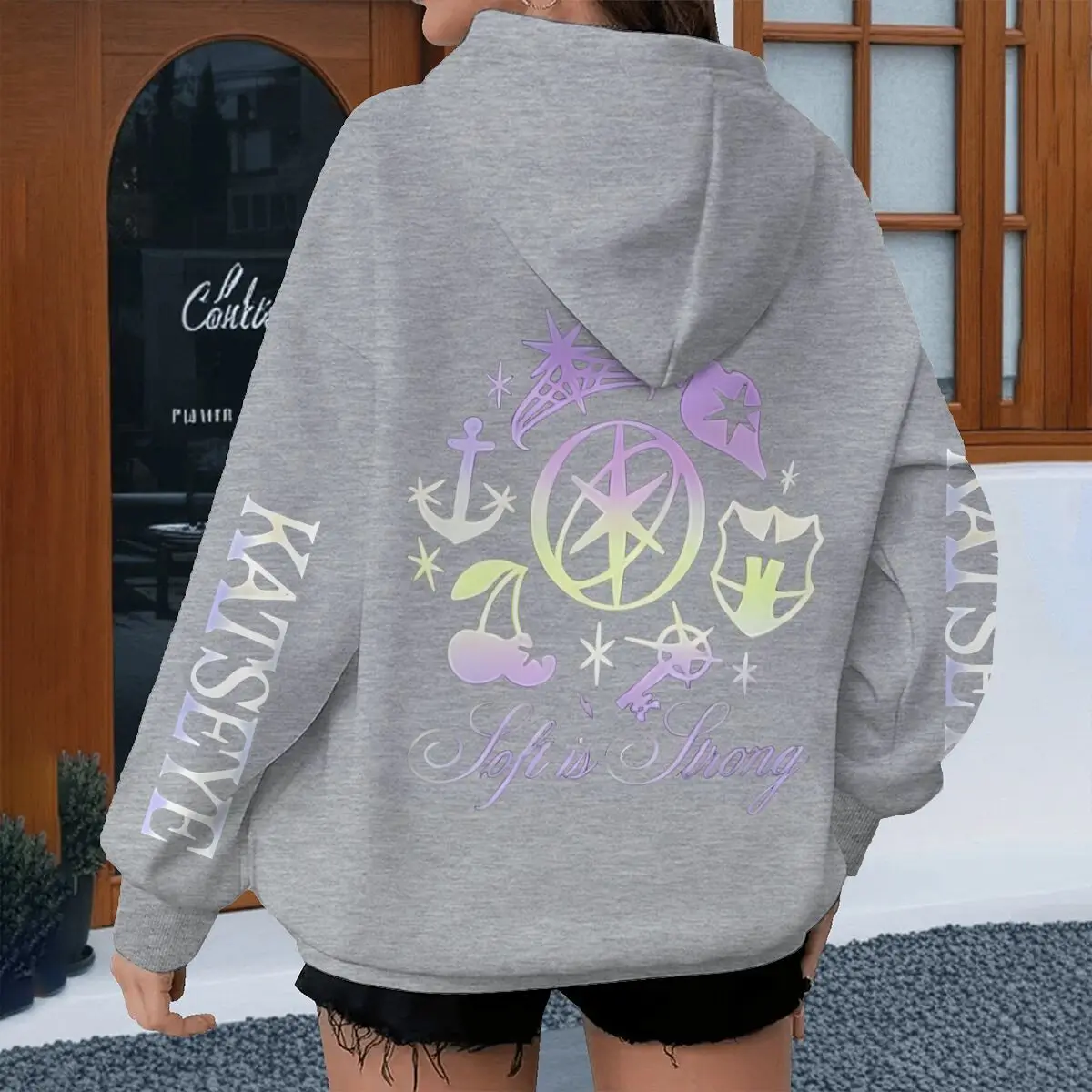 Vintage Katseye Grunge Graphic Hoodies Women Men Hip Hop Pop Music Band Hoody Long Sleeve Katseye Streetwear Fan Gifts