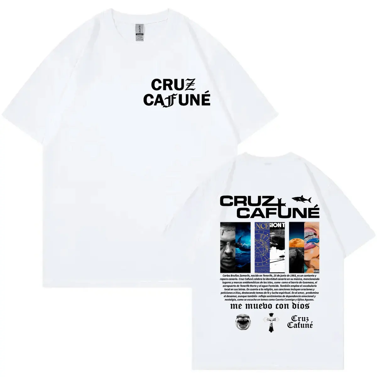 Rapper Cruz Cafune Album Merch T-shirt Harajuku Hip Hop Clothing Short Sleeve T Shirts Men Women Casual Fashion Cotton T-shirts