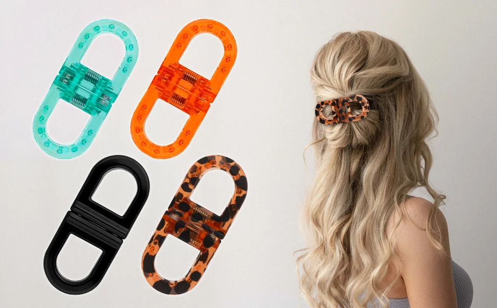 Magnetic Hair Clips for Women Strong Hold No-Slip No Crease 2-in-1 Hair Styling Clips Gentle on All Hair Types Hairstyles