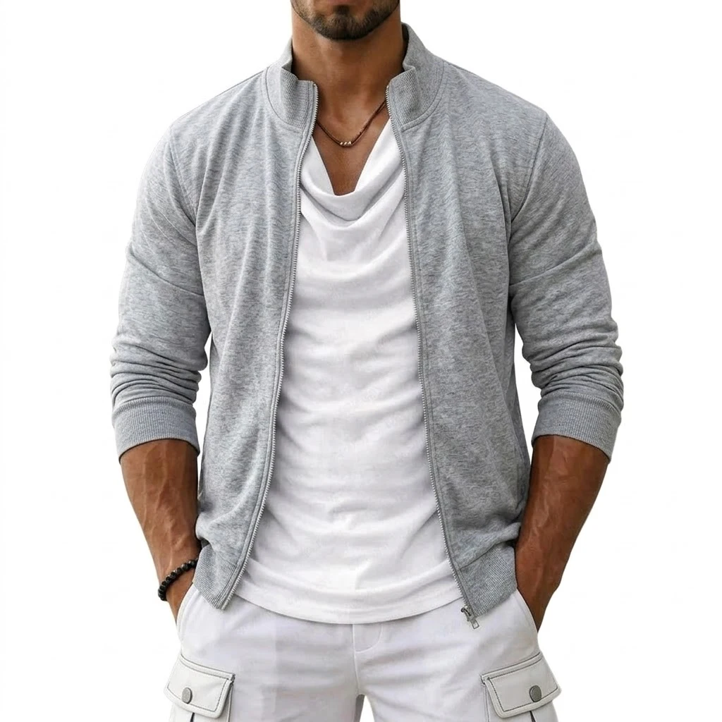 Outdoor Zip Up Sweatshirts Man Men's Hoodie Coats Gym Lightweight Long Sleeve Cardigan Autumn Work Jackets Luxury Clothes Man