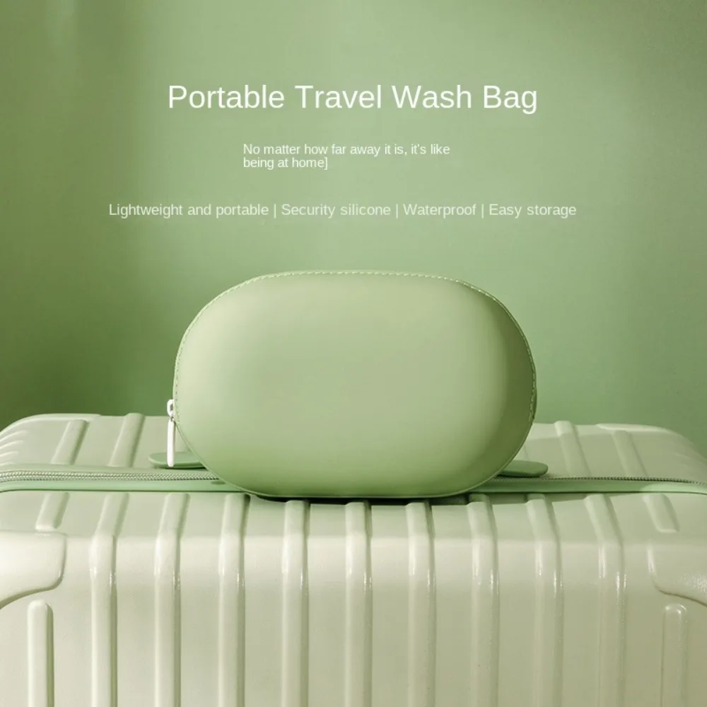 High Quality Silicone Cosmetics Storage Bag Large Capacity Waterproof Makeup Organizer Bag Handbag Women