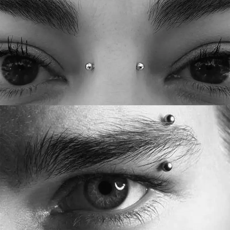 1 Set of Fake Piercings Fake Lip Piercing Fake Lip Ring Fake Nose Ring Hoop Fake Snake Bites Fake Eyebrow Piercing Clip Lip Ring