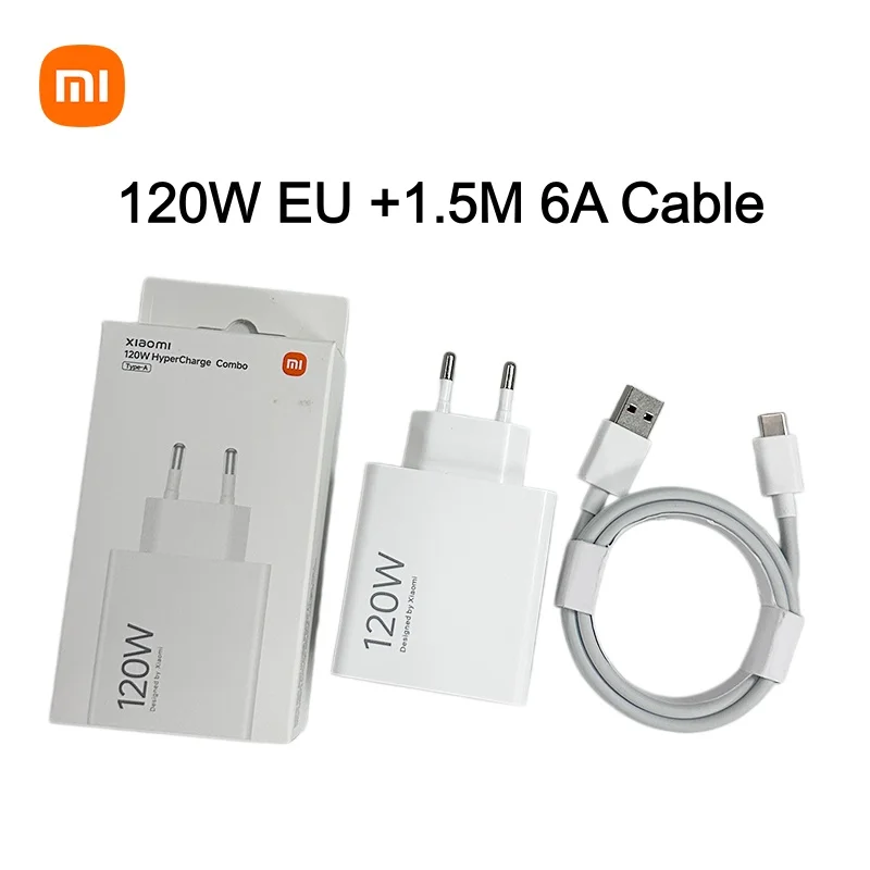 Original Xiaomi 120W Charger Turbo Fast Charge Charger Adapter for Xiaomi 17 15 14 13 Pro Ultra 17T Charger POCO X7 X8 Pro Redmi