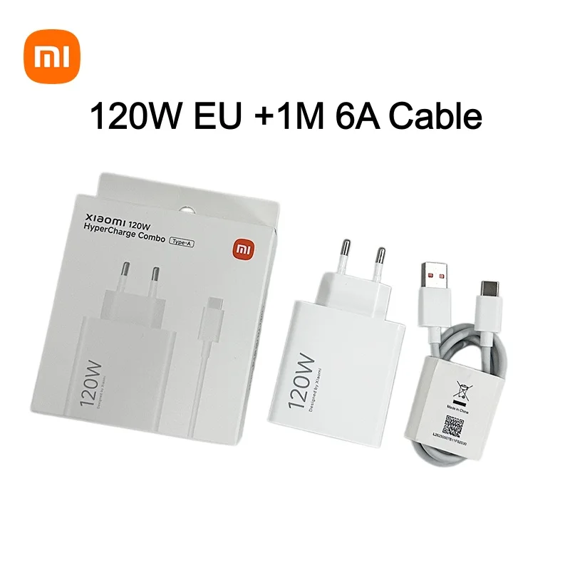 Original Xiaomi 120W Charger Turbo Fast Charge Charger Adapter for Xiaomi 17 15 14 13 Pro Ultra 17T Charger POCO X7 X8 Pro Redmi