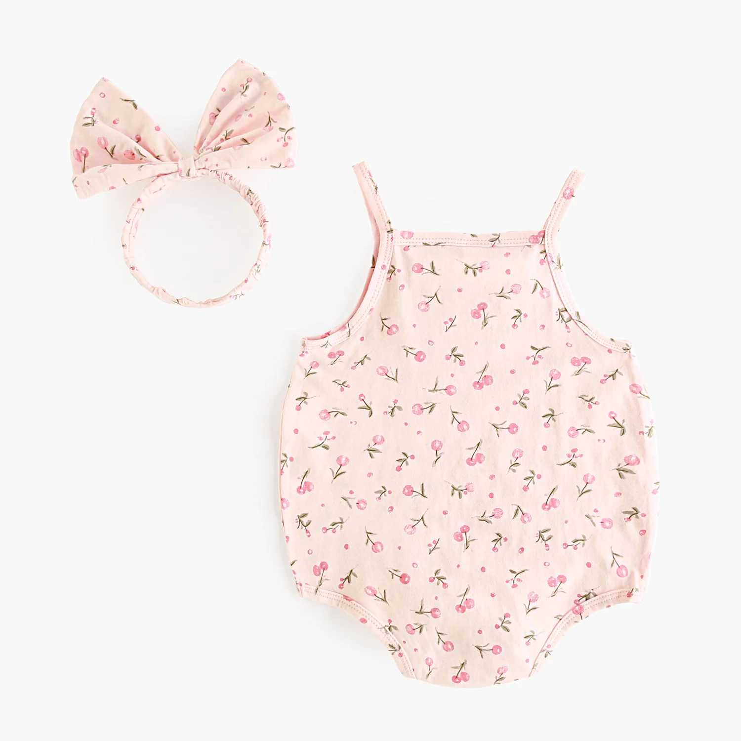 Sanlutoz Cute Summer Floral Baby Girls Onesies Lovely Infants   Holiday Bodysuits Clothing