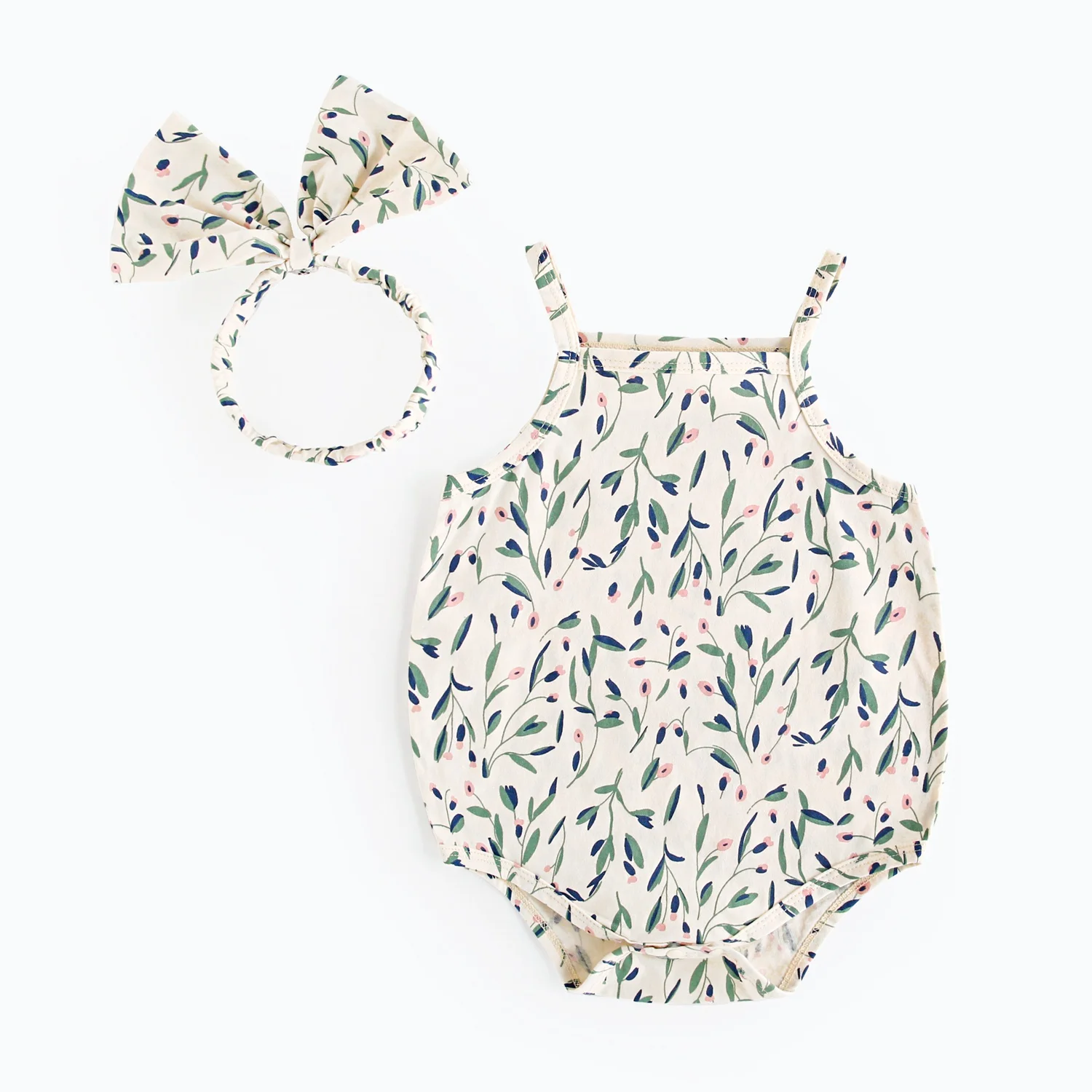 Sanlutoz Cute Summer Floral Baby Girls Onesies Lovely Infants   Holiday Bodysuits Clothing