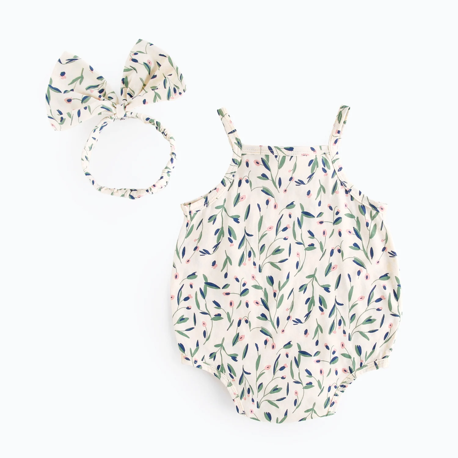 Sanlutoz Cute Summer Floral Baby Girls Onesies Lovely Infants   Holiday Bodysuits Clothing