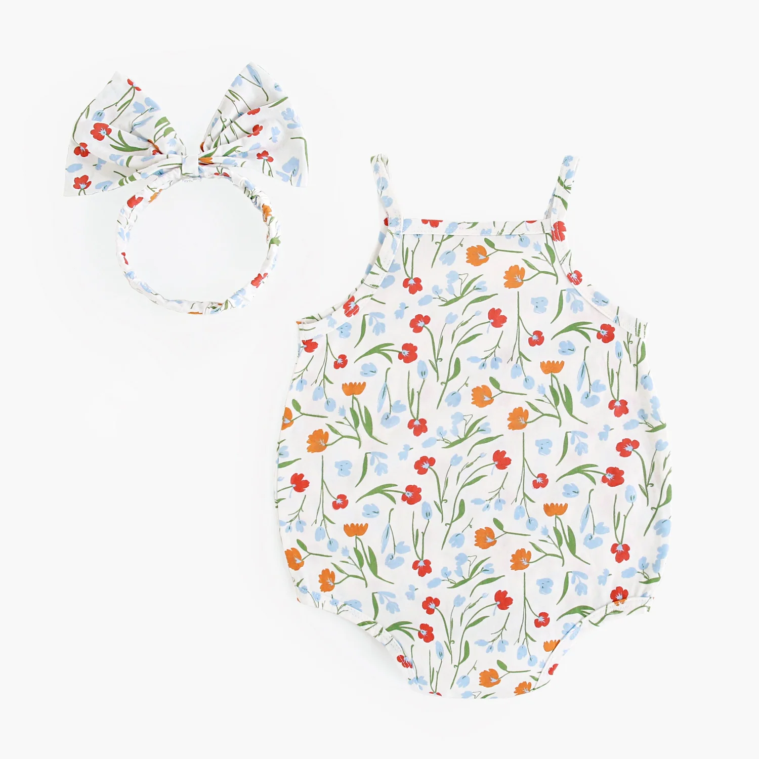 Sanlutoz Cute Summer Floral Baby Girls Onesies Lovely Infants   Holiday Bodysuits Clothing