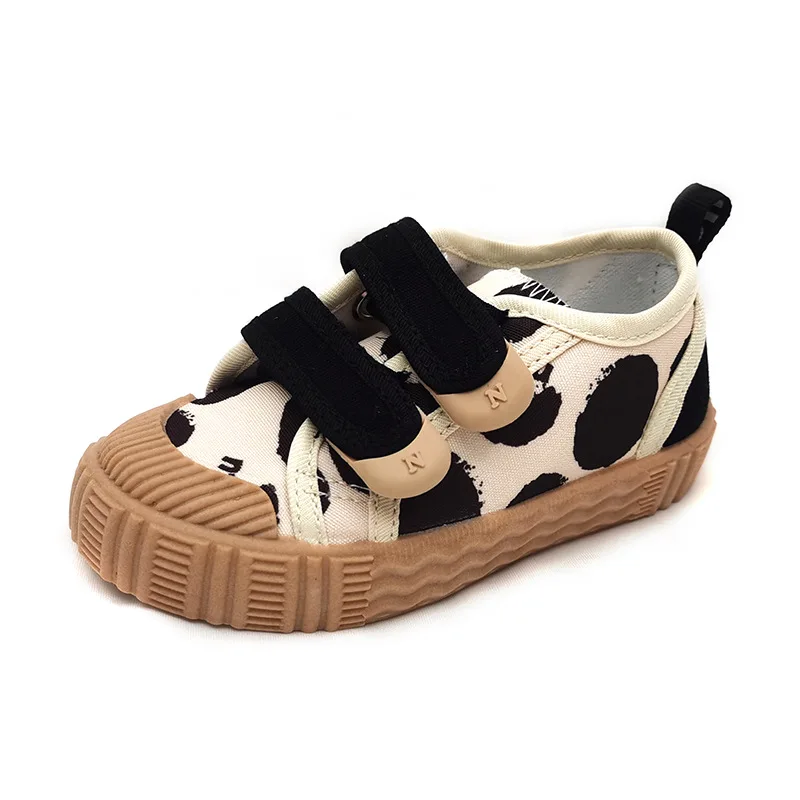 Kids Shoes for Girls Boys Non-slip Soft Sole Canvas Shoes Child Letters Toddler Casual Shoes Tenis Versatile Breathable Sneakers