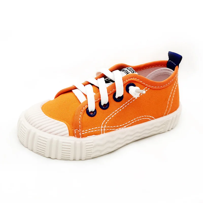 Kids Shoes for Girls Boys Non-slip Soft Sole Canvas Shoes Child Letters Toddler Casual Shoes Tenis Versatile Breathable Sneakers