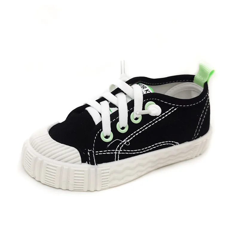 Kids Shoes for Girls Boys Non-slip Soft Sole Canvas Shoes Child Letters Toddler Casual Shoes Tenis Versatile Breathable Sneakers