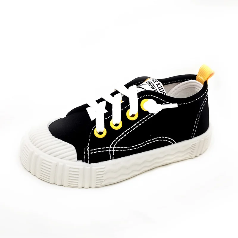 Kids Shoes for Girls Boys Non-slip Soft Sole Canvas Shoes Child Letters Toddler Casual Shoes Tenis Versatile Breathable Sneakers