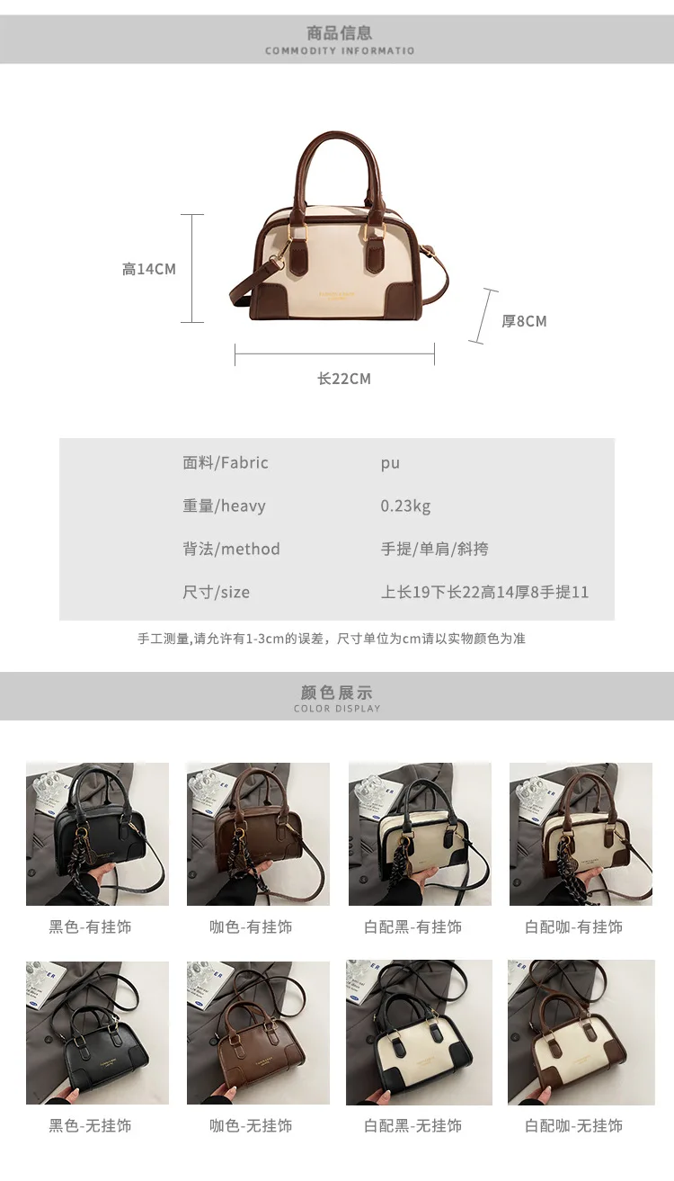 2026 Summer Vintage Small Bag for Women New Fashion Single Shoulder Messenger Bag Women's Handheld Commuter Pillow Bag