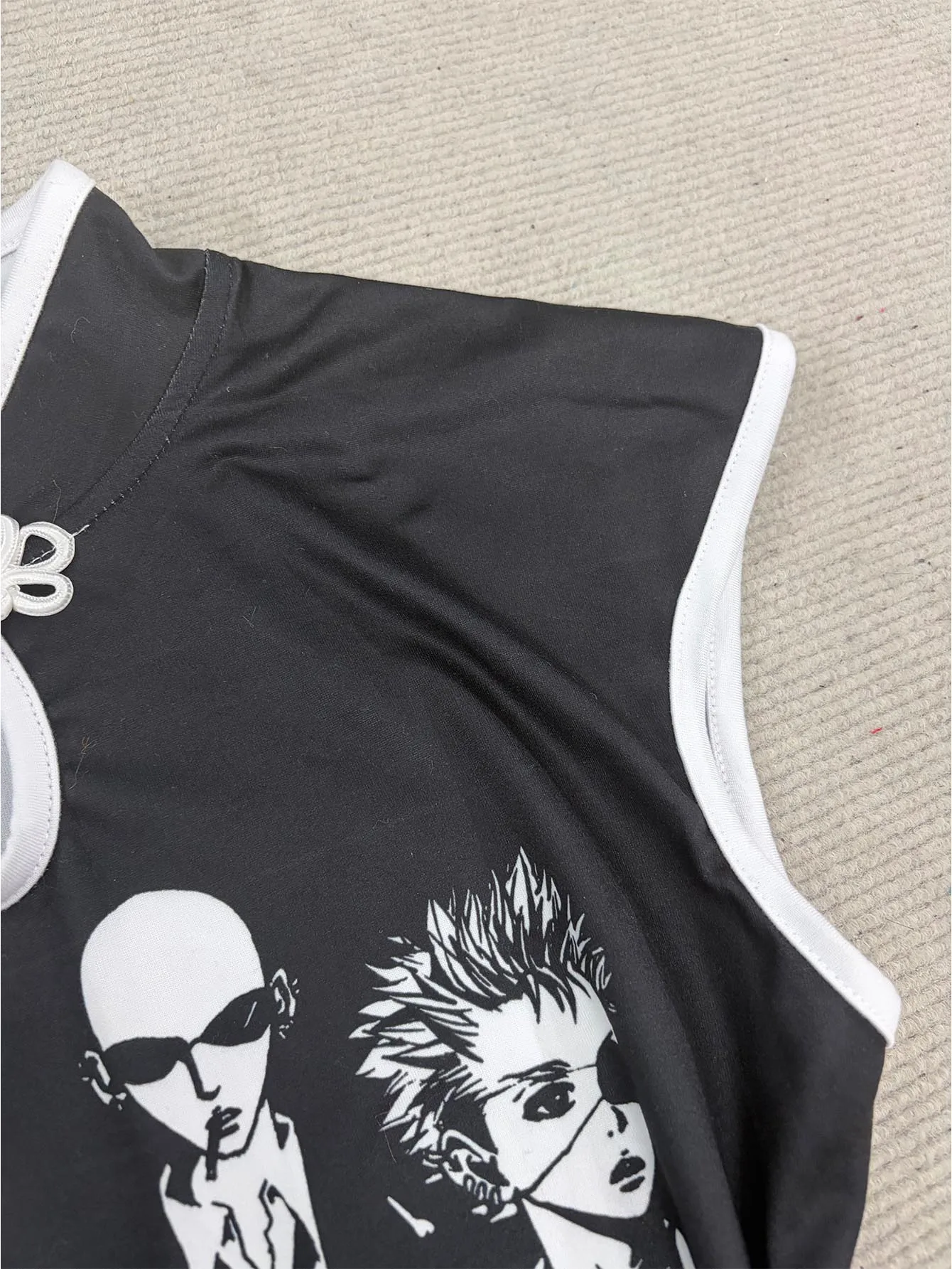 New Chinese Style Y2K Streetwear Printed Short Sleeved Slim T-shirts Fashion Aesthetics Versatile Classic Spicy Girls Niche Tops