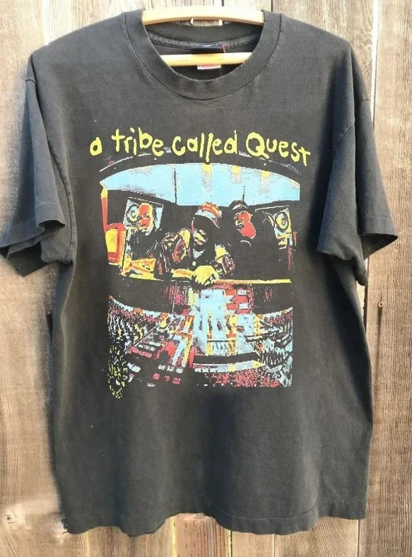 A Tribe Called Quest Studio Rare Charcoal T-shirt Summer Men's and Women's Loose and Breathable T-shirt Top