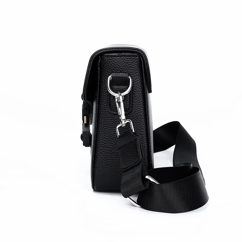 High-End Men's Stylish Crossbody Bag PU Leather Sling Bag Minimalist Business Shoulder Bag Perfect for Daily Commute Travel