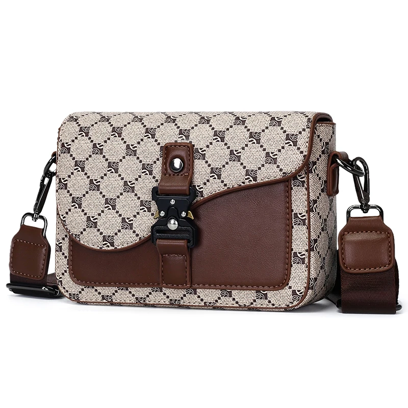 High-End Men's Stylish Crossbody Bag PU Leather Sling Bag Minimalist Business Shoulder Bag Perfect for Daily Commute Travel