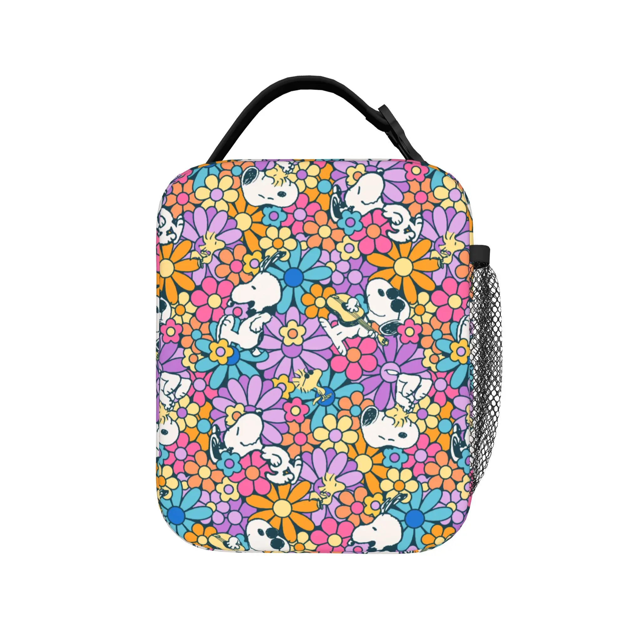 S-Dog-Snoopies Cartoon Thermal Insulated Lunch Bag for Office Cartoon Portable Food Bag Container Cooler Thermal Lunch Boxes