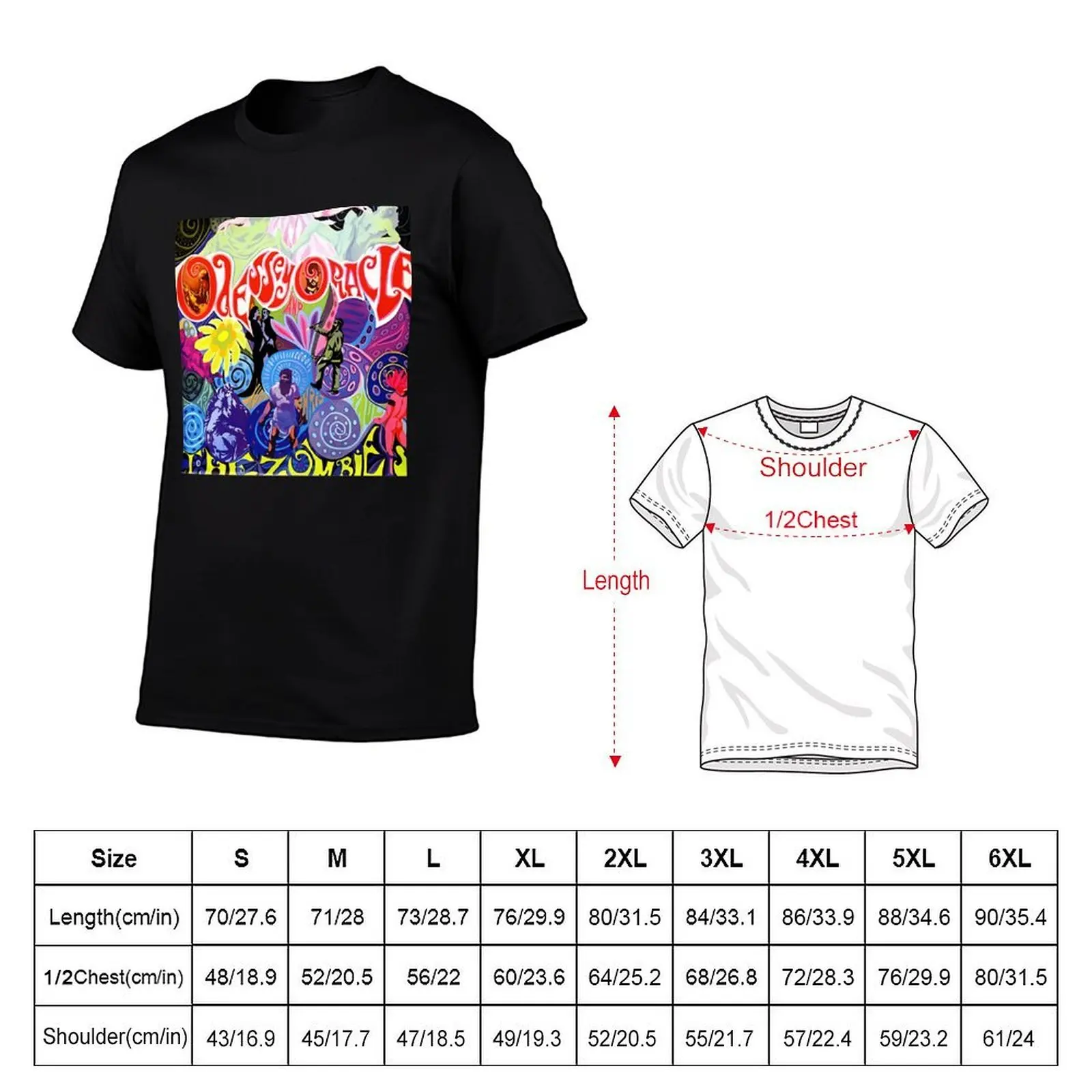 The Zombies Odessey And Oracle T-Shirt t shirts for man graphic vintage men t shirt cotton 100% t shirt man casual T-shirt