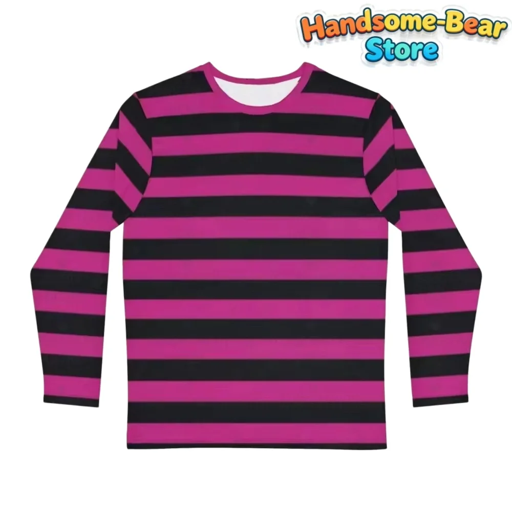 Kids Striped T-Shirt Boys Girls Long Sleeve Tops Children Summer Casual Tee Halloween Daily Wear Comfortable Children's Clothing