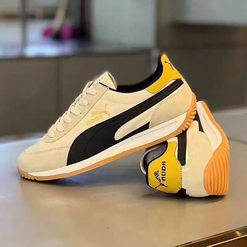 Leather Men Shoes Sneaker Trend Sports Running Breathable Men‘s Sneakers Non-slip Footwear Shoe for Male Walking Autumn
