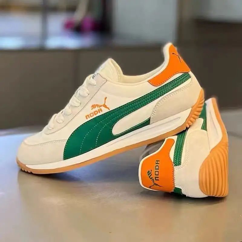 Leather Men Shoes Sneaker Trend Sports Running Breathable Men‘s Sneakers Non-slip Footwear Shoe for Male Walking Autumn