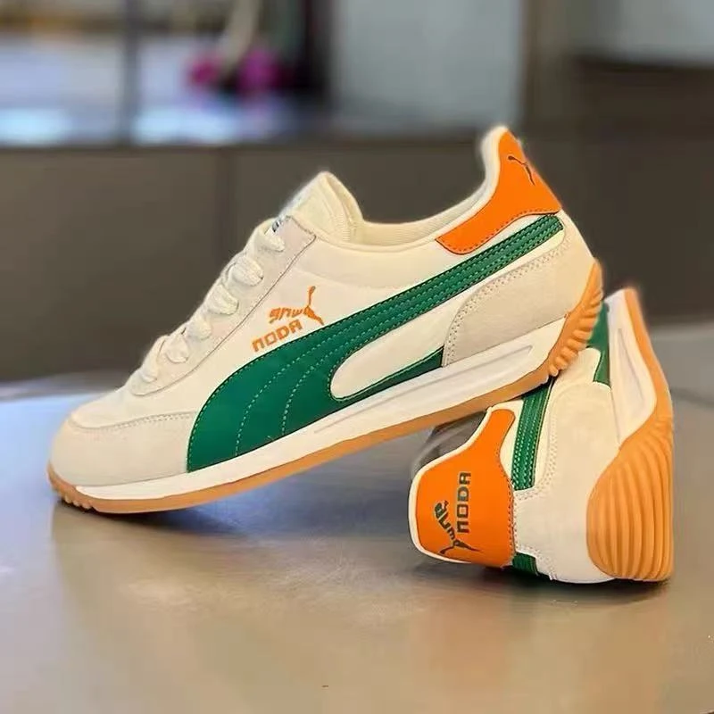 Leather Men Shoes Sneaker Trend Sports Running Breathable Men‘s Sneakers Non-slip Footwear Shoe for Male Walking Autumn
